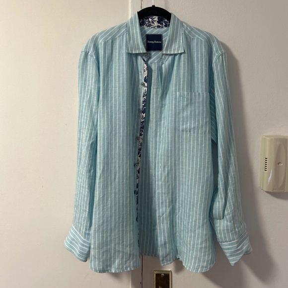 Tommy Bahama Long Sleeve Linen Shirt Small - Picture 1 of 7